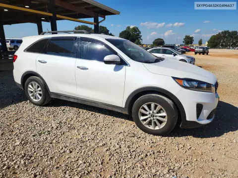 5XYPG4A52KG496637 — 2019 Kia Sorento, фото 4 с аукциона Copart, Передняя часть