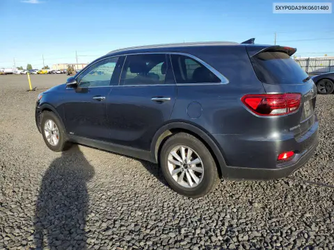 2019 Kia Sorento Lx VIN 5XYPGDA39KG601480 фото 2