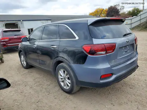 5XYPG4A38LG675183 — 2020 Kia Sorento, фото 2 с аукциона Copart, Задняя часть