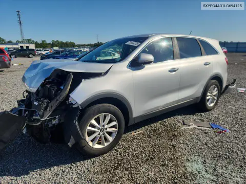 5XYPG4A31LG694125 — 2020 Kia Sorento, Передняя часть, фото до ремонта
