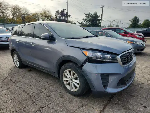 2020 Kia Sorento S VIN 5XYPG4A54LG627651 фото 4