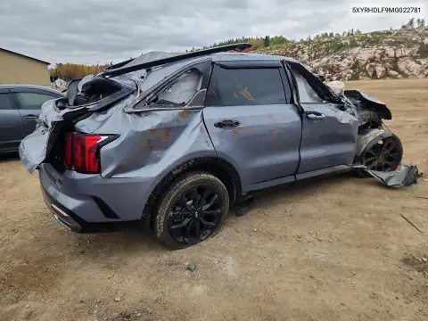 5XYRHDLF9MG022781 — 2021 Kia Sorento, фото 3 с аукциона Copart, Переворот