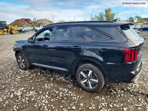 2021 Kia Sorento Ex VIN 5XYRHDLF5MG027895 фото 2
