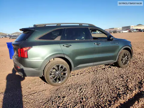 5XYRKDLF5MG016638 — 2021 Kia Sorento, фото 3 с аукциона Copart, Сторона