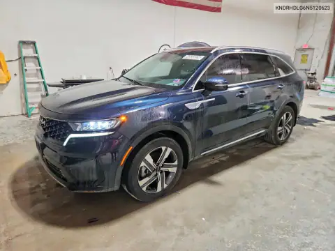 KNDRHDLG6N5120623 — 2022 Kia Sorento, Мелкие вмятины и царапины, фото до ремонта