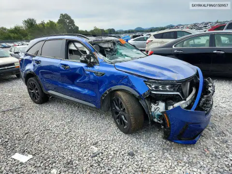 5XYRK4LF9NG150957 — 2022 Kia Sorento, фото 4 с аукциона Copart 15.10.2026, Повреждения со всех сторон
