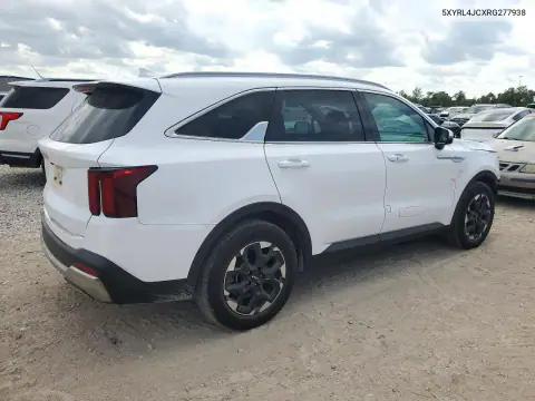 5XYRL4JCXRG277938 — 2024 Kia Sorento, фото 3 с аукциона Copart, Передняя часть
