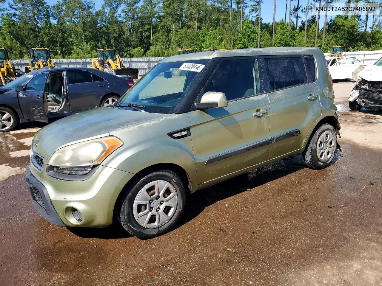 2012 Kia Soul Base VIN KNDJT2A52C7406892 фото 1