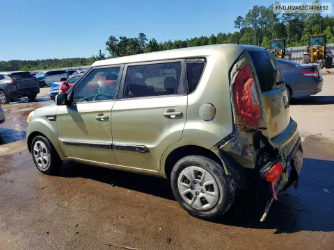 2012 Kia Soul Base VIN KNDJT2A52C7406892 фото 2
