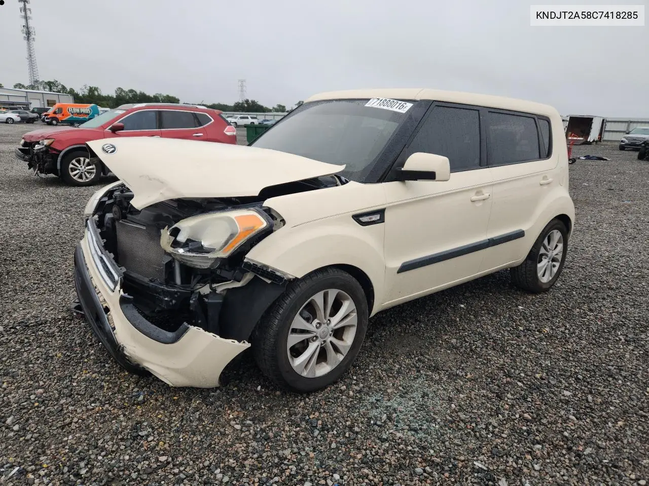 2012 Kia Soul Base VIN KNDJT2A58C7418285 фото 1