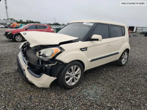 KNDJT2A58C7418285 — 2012 Kia Soul, Передняя часть, фото до ремонта
