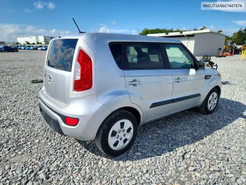 2012 Kia Soul Base VIN KNDJT2A56C7447574 фото 3