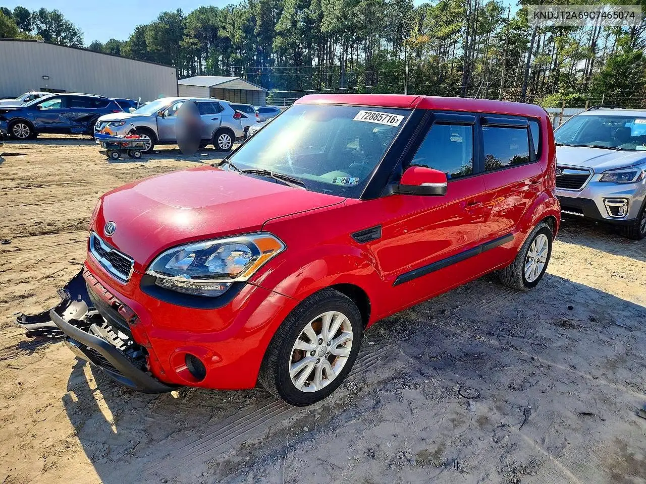 KNDJT2A69C7465074 Kia Soul 2012 — повреждение Передняя часть, фото до ремонта