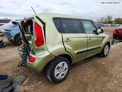 KNDJT2A58C7395137 — 2012 Kia Soul, фото 3 с аукциона Copart, Задняя часть