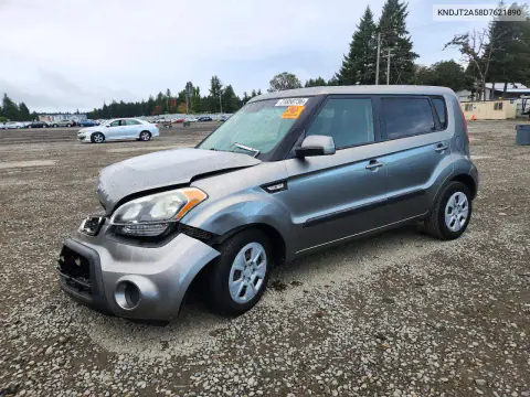 KNDJT2A58D7621890 — 2013 Kia Soul, Передняя часть, фото до ремонта