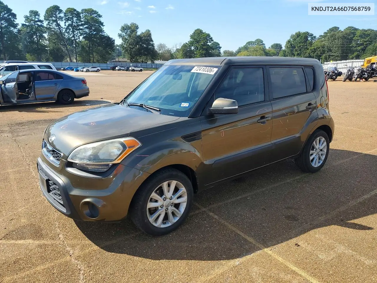 2013 Kia Soul + VIN KNDJT2A66D7568759 фото 1