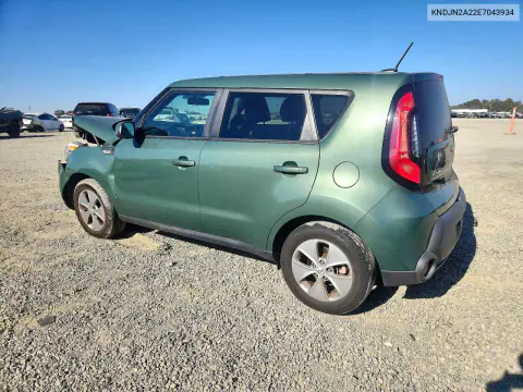 2014 Kia Soul Base VIN KNDJN2A22E7043934 фото 2