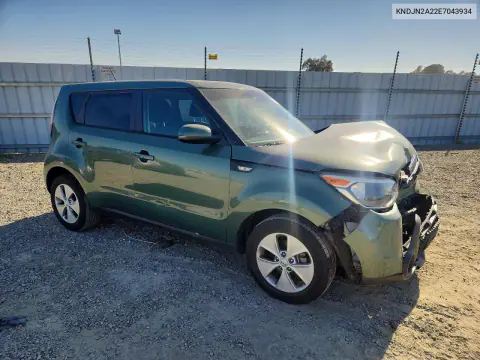 2014 Kia Soul Base VIN KNDJN2A22E7043934 фото 4