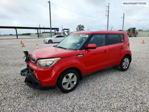 KNDJP3A54F7757690 — 2015 Kia Soul, Передняя часть, фото до ремонта