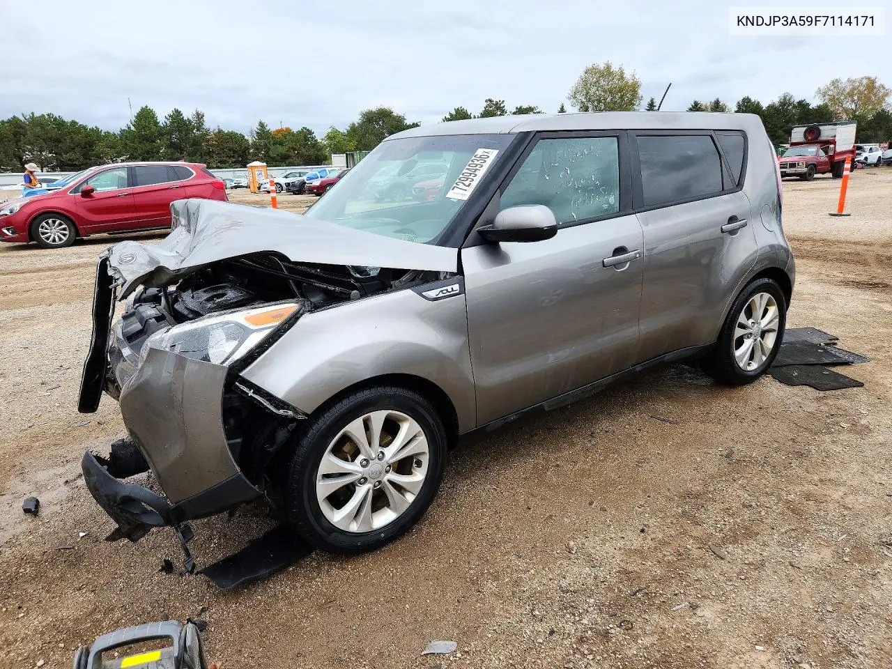 KNDJP3A59F7114171 Kia Soul 2015 — повреждение Передняя часть, фото до ремонта