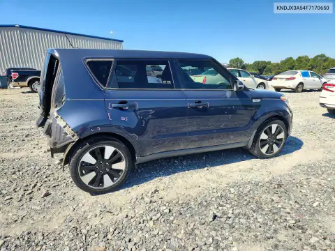 KNDJX3A54F7170650 — 2015 Kia Soul, фото 3 с аукциона Copart, Задняя часть