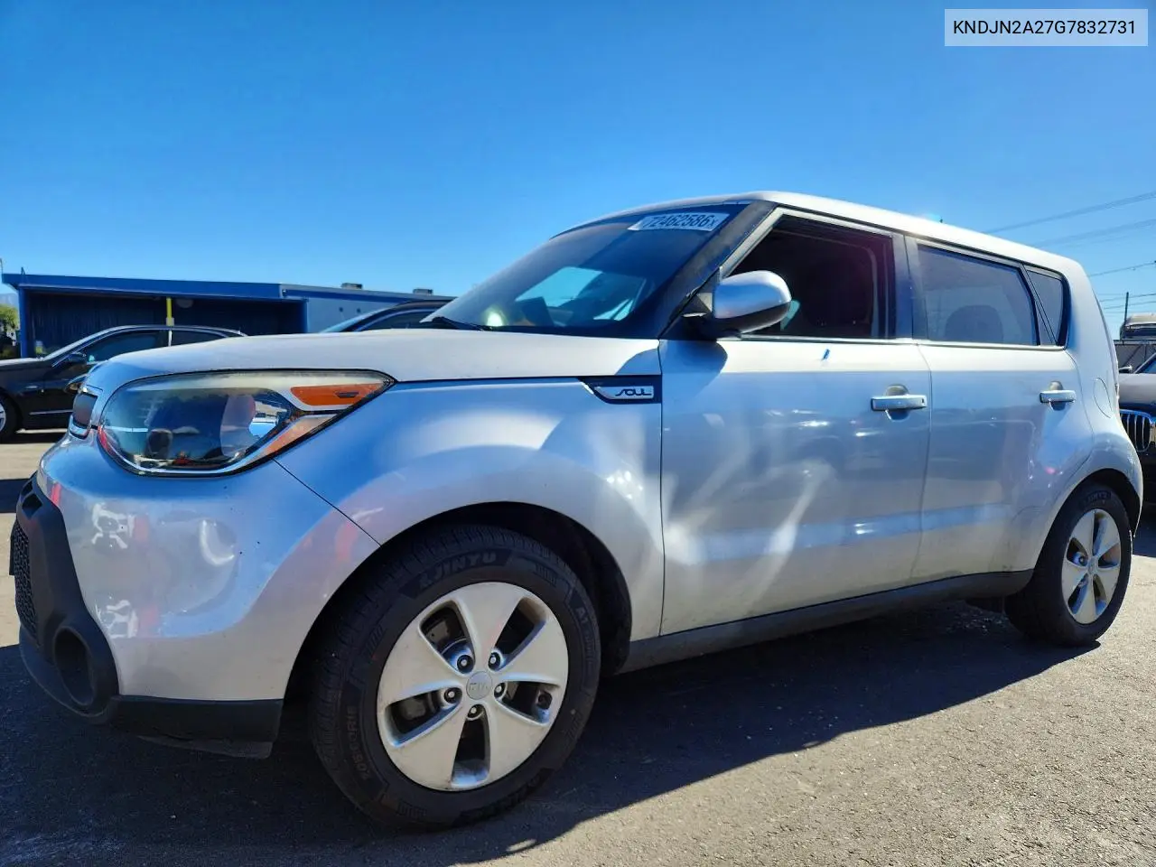 KNDJN2A27G7832731 Kia Soul 2016 — повреждение Вандализм, фото до ремонта