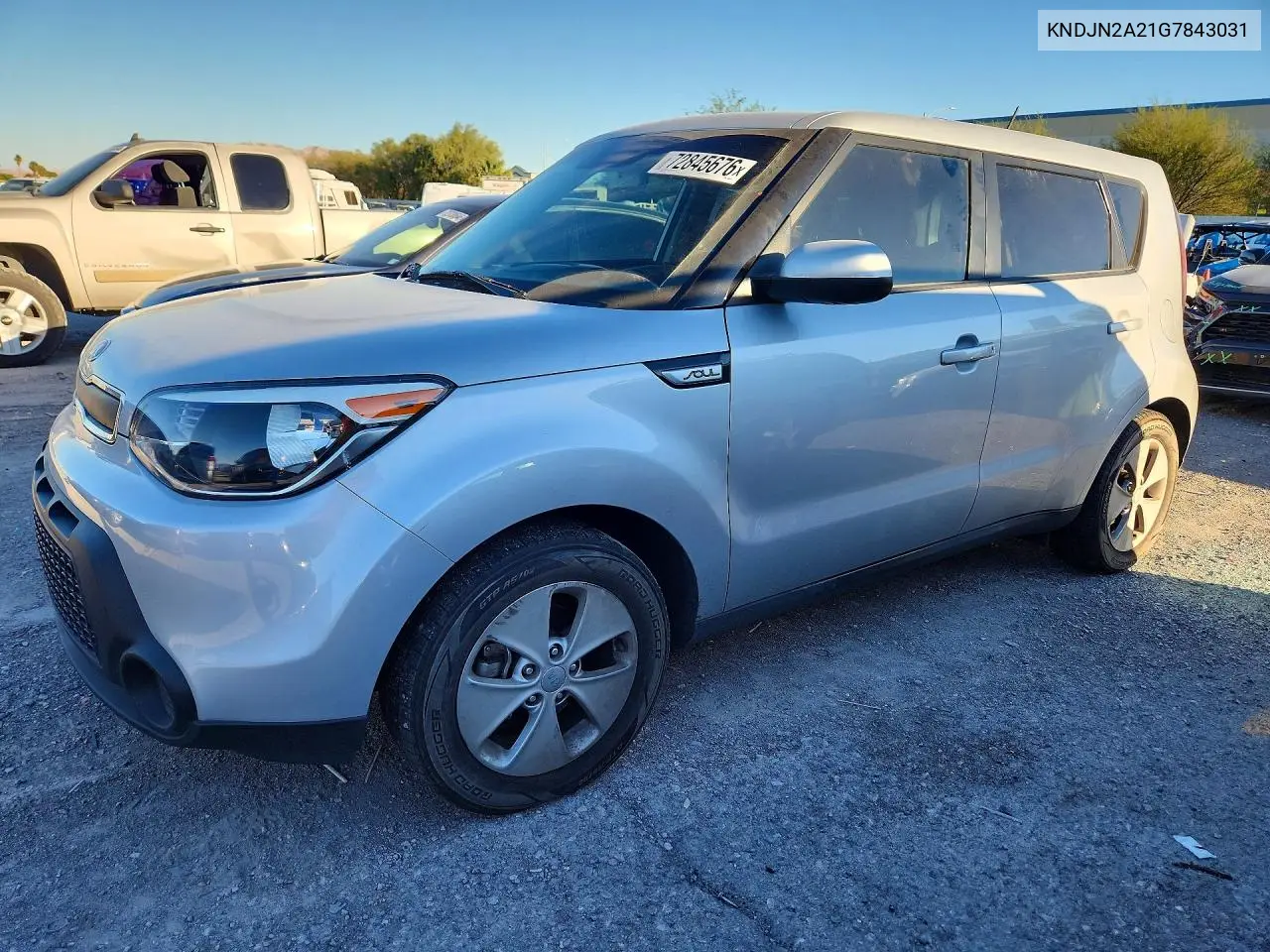 KNDJN2A21G7843031 Kia Soul 2016 — повреждение Боковая часть, фото до ремонта