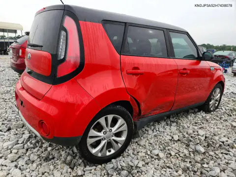 2017 Kia Soul + VIN KNDJP3A52H7438078 фото 3
