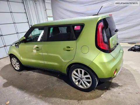 2017 Kia Soul + VIN KNDJP3A53H7878570 фото 2