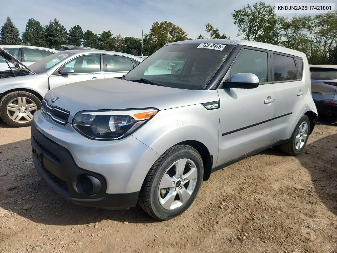 2017 Kia Soul Base VIN KNDJN2A25H7421801 фото 1