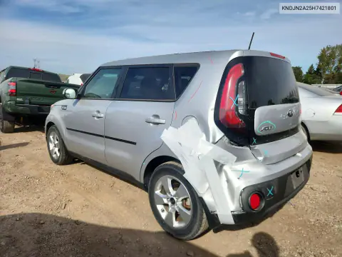 2017 Kia Soul Base VIN KNDJN2A25H7421801 фото 2