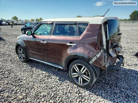 KNDJP3A52H7495428 — 2017 Kia Soul, фото 2 с аукциона Copart, Задняя часть