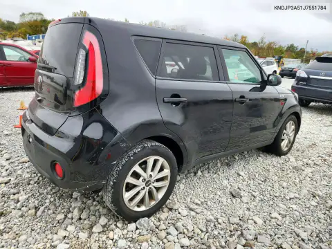 KNDJP3A51J7551784 — 2018 Kia Soul, фото 3 с аукциона Copart, Передняя часть