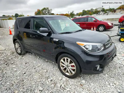 KNDJP3A51J7551784 — 2018 Kia Soul, фото 4 с аукциона Copart, Передняя часть