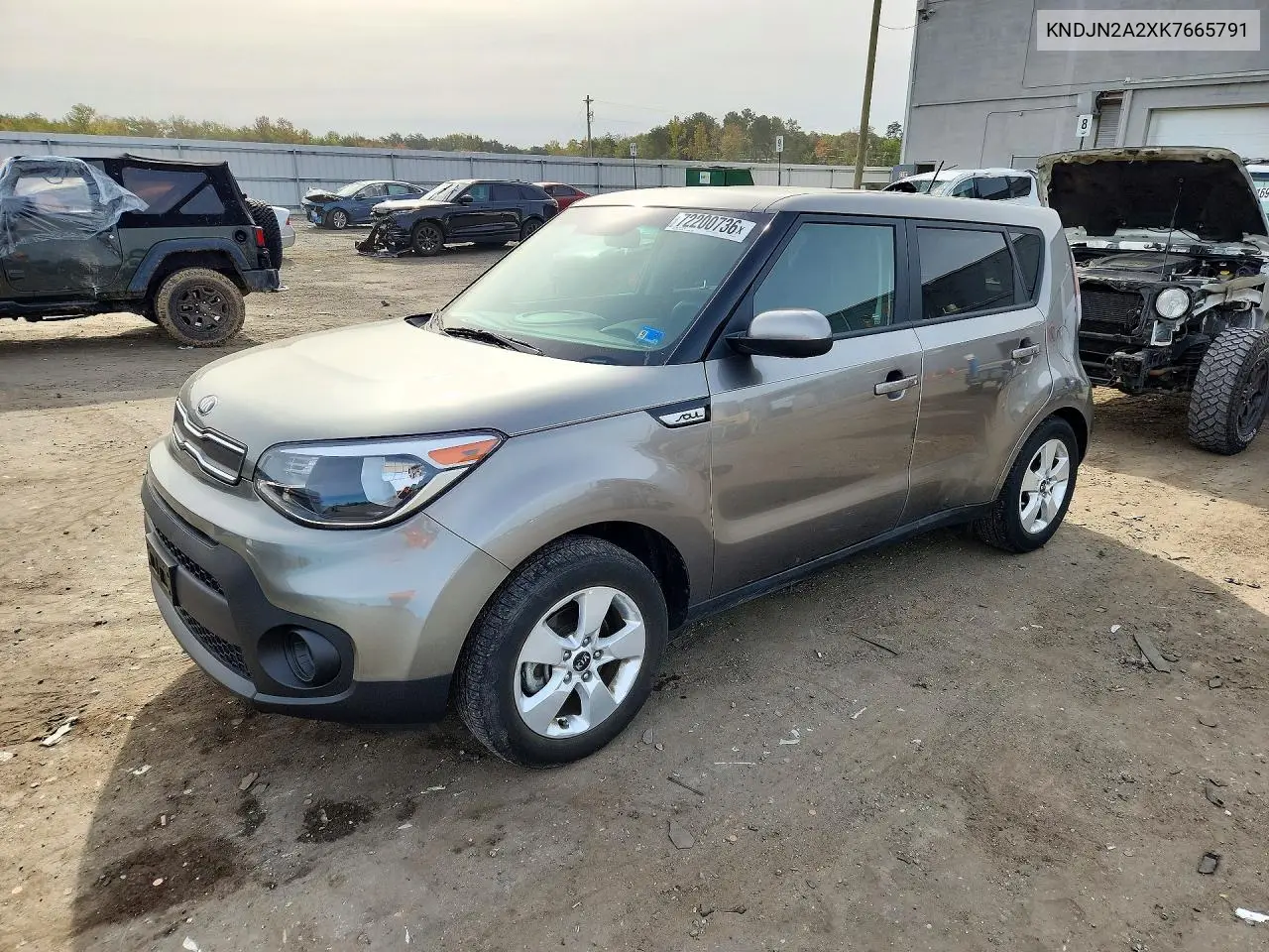 2019 Kia Soul Base VIN KNDJN2A2XK7665791 фото 1