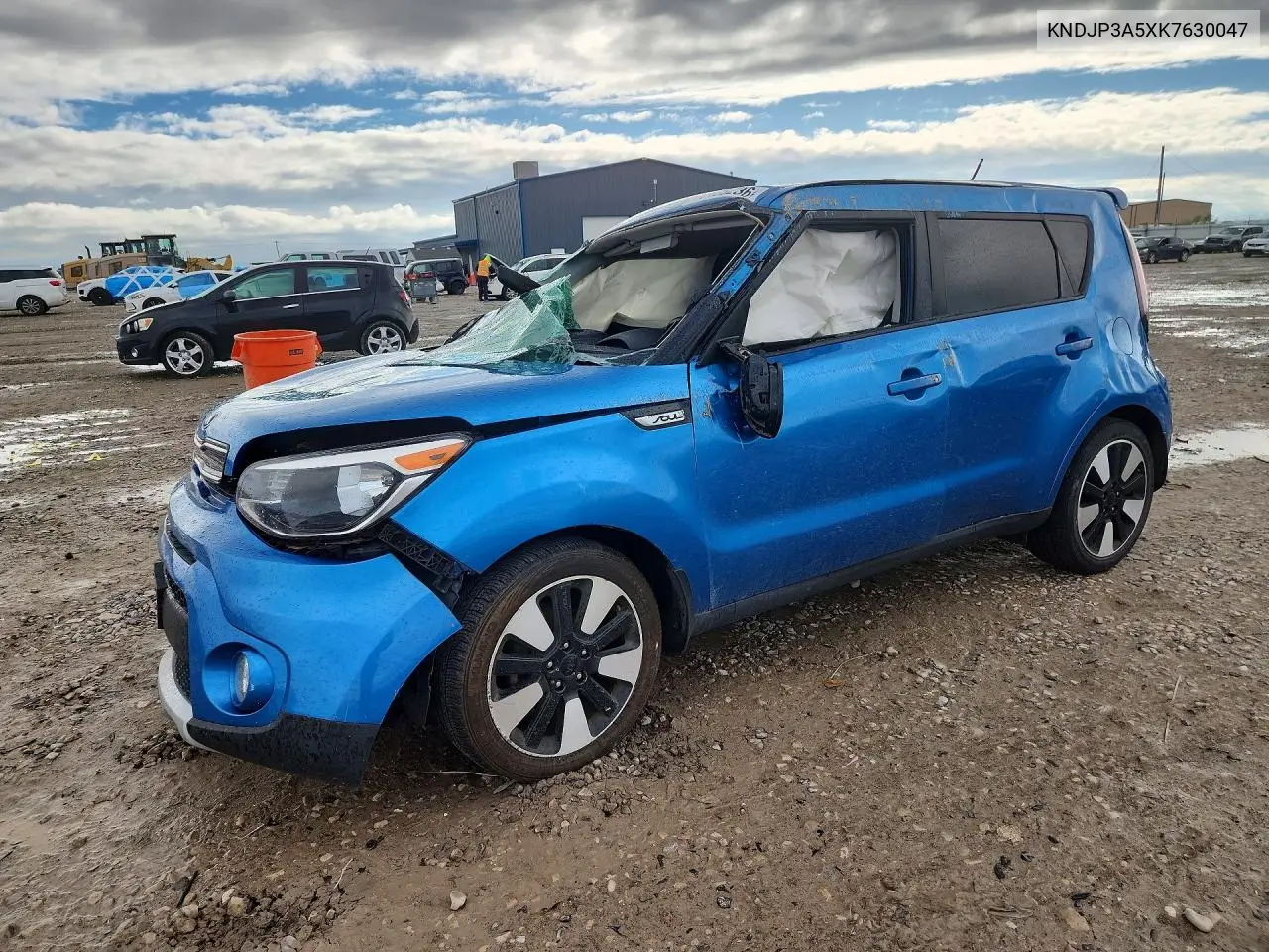 KNDJP3A5XK7630047 Kia Soul 2019 — повреждение Опрокидывание, фото до ремонта
