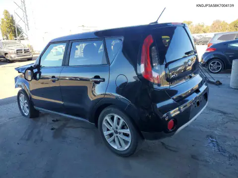 KNDJP3A58K7004139 — 2019 Kia Soul, фото 2 с аукциона Copart, Передняя часть