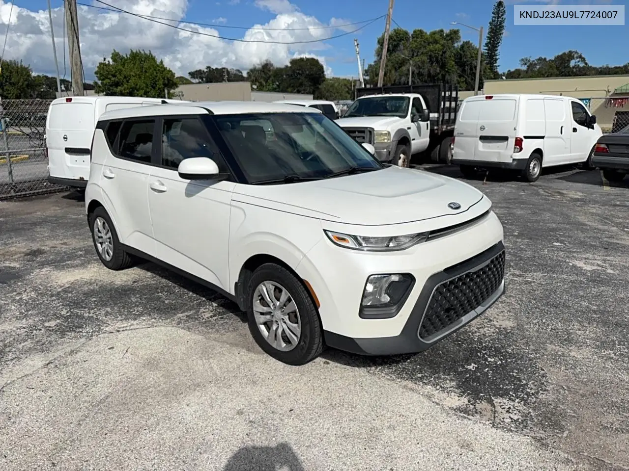 KNDJ23AU9L7724007 Kia Soul 2020 — повреждение Передняя часть, фото до ремонта
