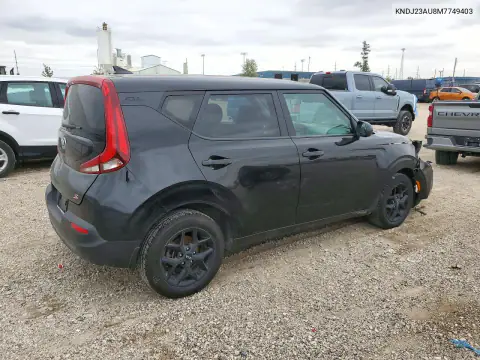 KNDJ23AU8M7749403 — 2021 Kia Soul, фото 3 с аукциона Copart, Передняя часть
