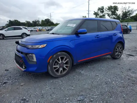 KNDJ63AU3M7791398 — 2021 Kia Soul, Передняя часть, фото до ремонта