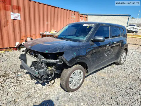 KNDJ22AU1M7140177 — 2021 Kia Soul, Передняя часть, фото до ремонта