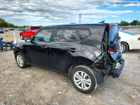 KNDJ23AUXN7174903 — 2022 Kia Soul, фото 2 с аукциона Copart, Передняя часть