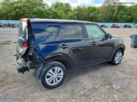 KNDJ23AUXN7174903 — 2022 Kia Soul, фото 3 с аукциона Copart, Передняя часть