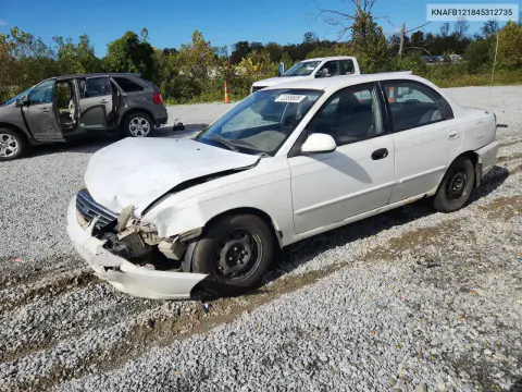 KNAFB121845312735 — 2004 Kia Spectra, Передняя часть, фото до ремонта