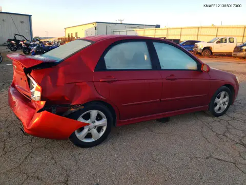 2008 Kia Spectra Sx VIN KNAFE121385017300 фото 3