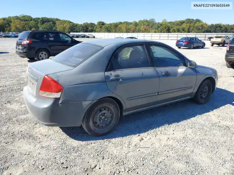 KNAFE221095653549 — 2009 Kia Spectra, фото 3 с аукциона Copart, Боковая часть