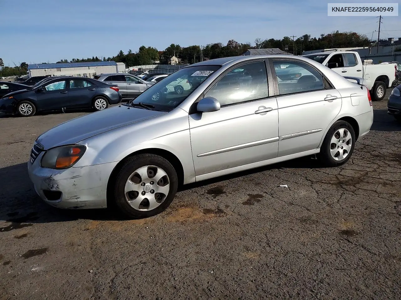 2009 Kia Spectra Lx VIN KNAFE222595640949 фото 1