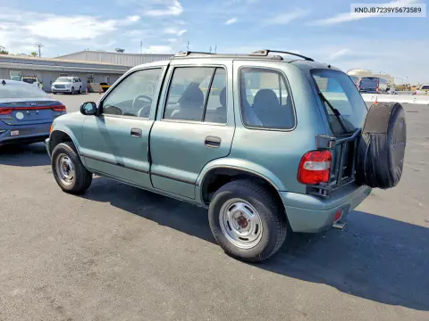 2000 Kia Sportage Base VIN KNDJB7239Y5673589 фото 2