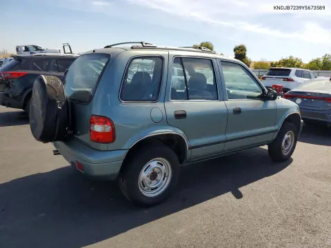 2000 Kia Sportage Base VIN KNDJB7239Y5673589 фото 3