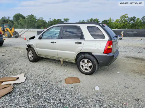 2007 Kia Sportage Lx VIN KNDJF724977374555 фото 2
